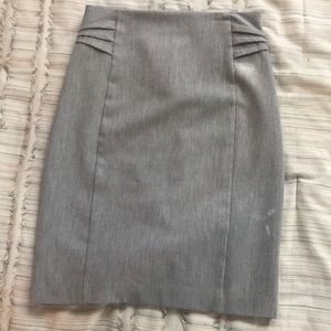 Grey Pencil Skirt